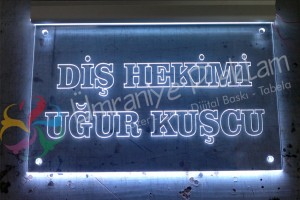 ışıklı gravür oyma ofis tabela istanbul