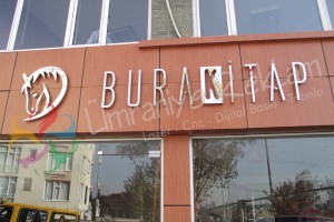 ışıklı paslanmaz krom harf tabela beylerbeyi