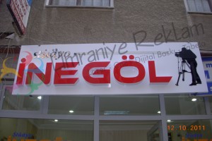 ışıklı pleksi kutu harf tabela inegöl