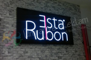 ışıklı pleksi tabela beşiktaş istanbul