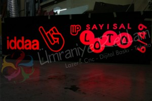 ışıklı pleksi tabela istanbul