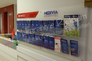 pleksi broşürlük Hastane