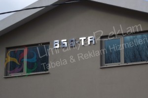 ışıklı krom harf tabela sarıyer