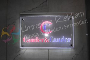 ışıklı ofis tabela şişli