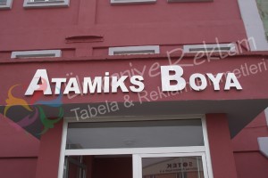 ışıksız krom harf  tabela tuzla