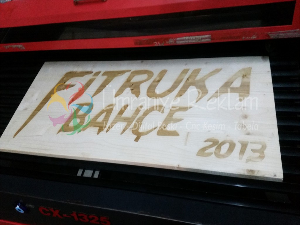 ahşap lazer kazıma