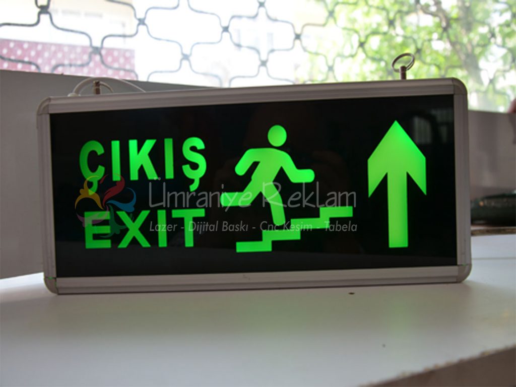 acil çıkış tabela