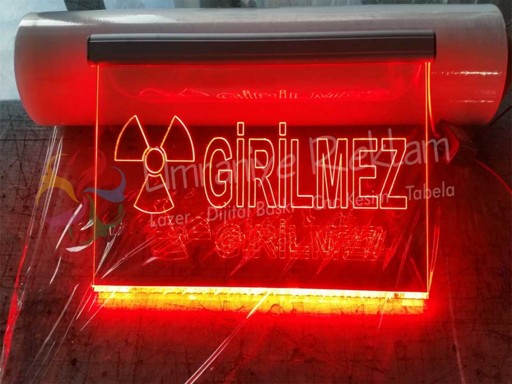 Işıklı Gravür Tabela