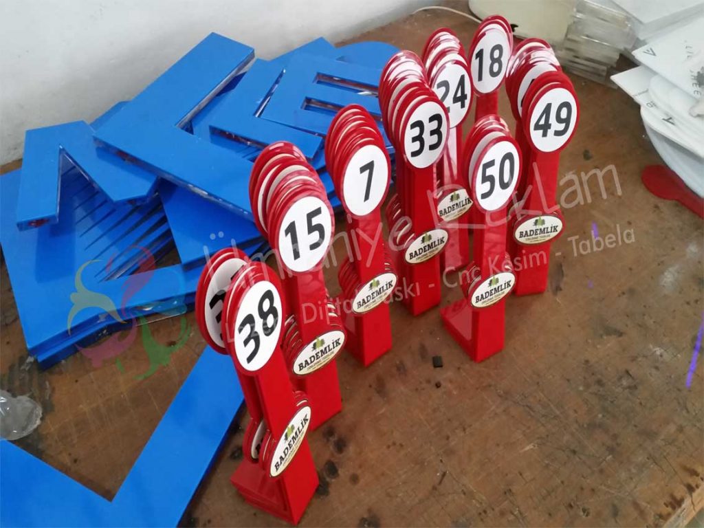 Pleksi Masa Numaraları